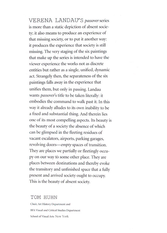 passover by Tom Huhn